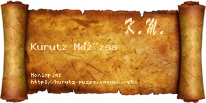 Kurutz Múzsa névjegykártya